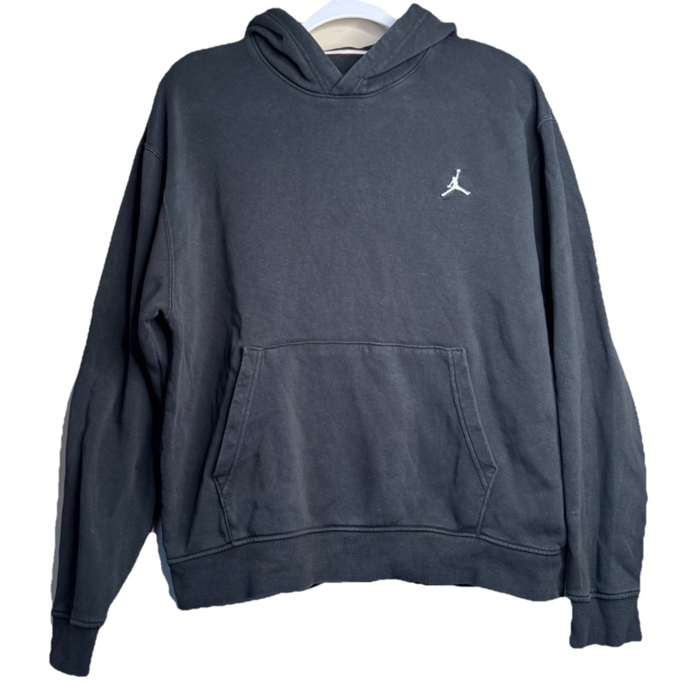 Jordan Brooklyn Fleece Men's Pullover Hoodie DQ7466-010 Size M Black